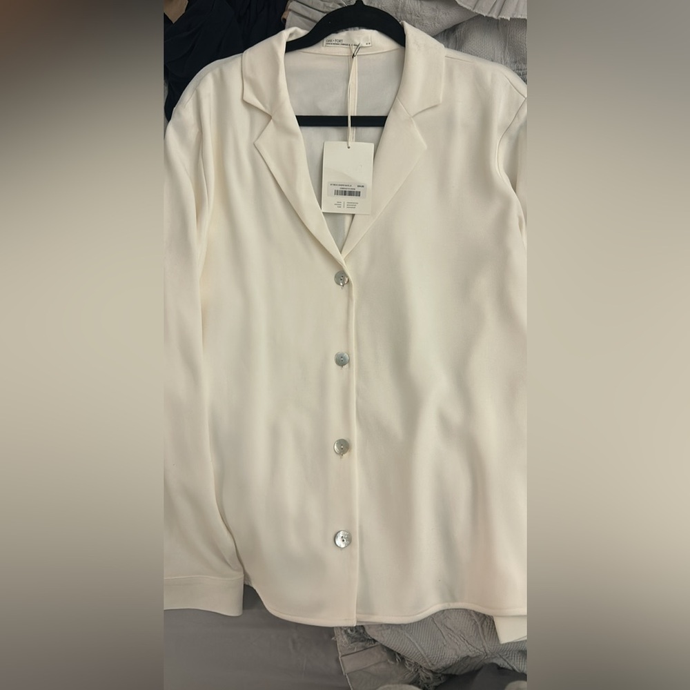 New with tags Oak and Fort Long Sleeve Blouse/ Blazer